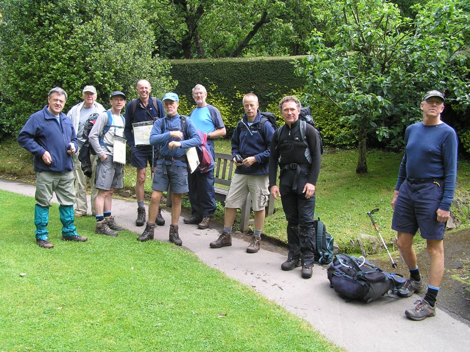 Outside the tea room in Selworthy.